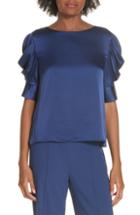 Women's Alice + Olivia Merida Puff Sleeve Blouse - Blue