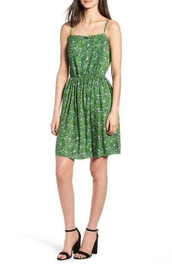 Women's Hinge Pinafore Minidress, Size - Green