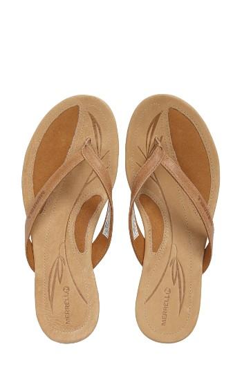 Women's Merrell Solstice Flip Flop M - Brown