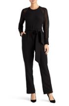 Women's Rachel Roy Collection Chiffon Sleeve Jumpsuit - Black