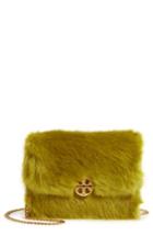 Tory Burch Mini Chelsea Faux Fur Convertible Crossbody Bag - Green