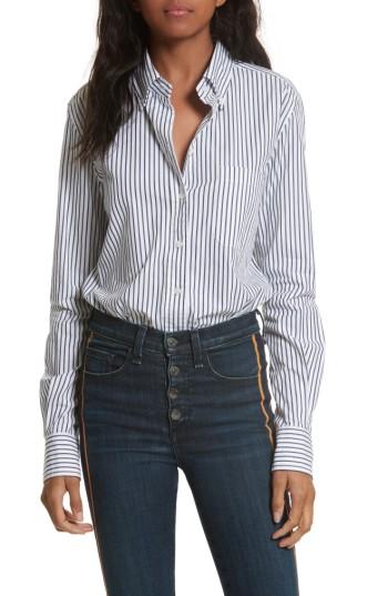 Women's Veronica Beard Stripe Bodysuit