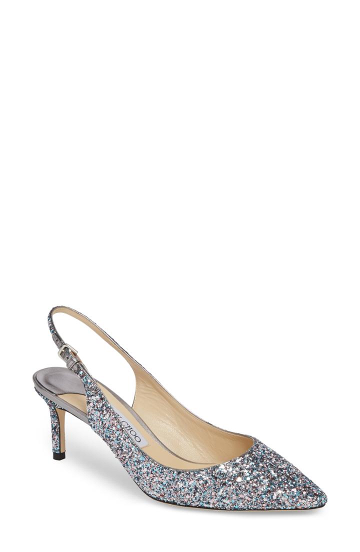 Women's Jimmy Choo Erin Glitter Slingback Pump Us / 35eu - Pink