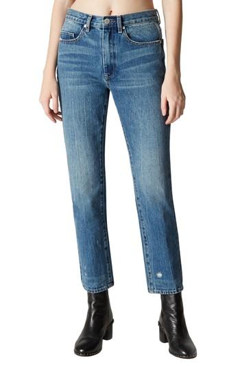 Women's Blanknyc Empty Threat Straight Leg Jeans - Blue