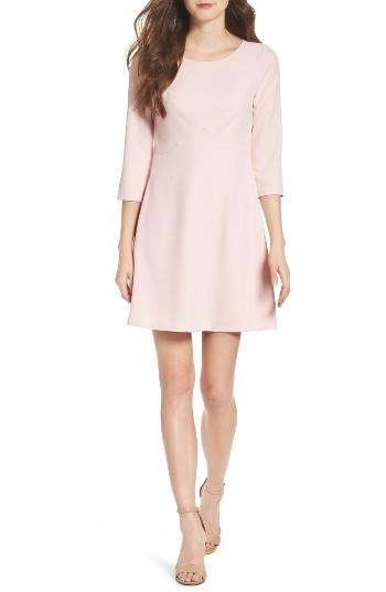 Petite Women's Eliza J Seamed Crepe Dress