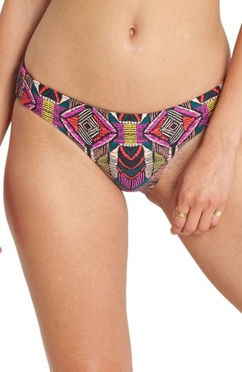 Women's Billabong Drumbeats Low Rise Bikini Bottoms - Green
