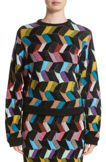 Women's Missoni Jacquard Sweater Us / 38 It - Black