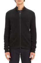 Men's Theory Udeval Breach Regular Fit Zip Sweater, Size - Black