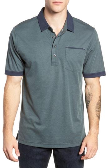 Men's Travis Mathew K-lew Pique Polo, Size - Blue