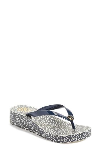 Women's Tory Burch Flip Flop M - Blue/green