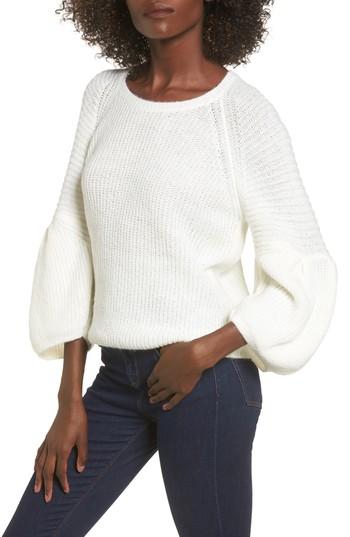 Women's Leith Bubble Sleeve Sweater - Ivory