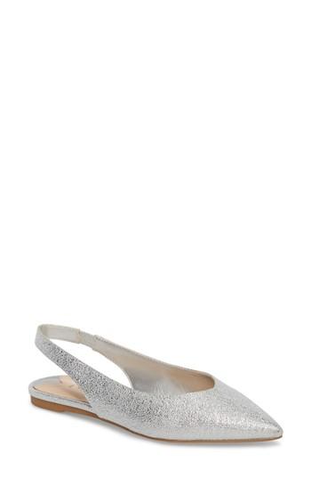 Women's Leith Masonn Slingback Flat M - Metallic