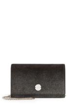 Jimmy Choo Florence Ombre Glitter Suede Clutch - Black