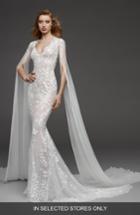 Women's Atelier Pronovias Calas Embroidered Tulle Trumpet Gown, Size In Store Only - Ivory