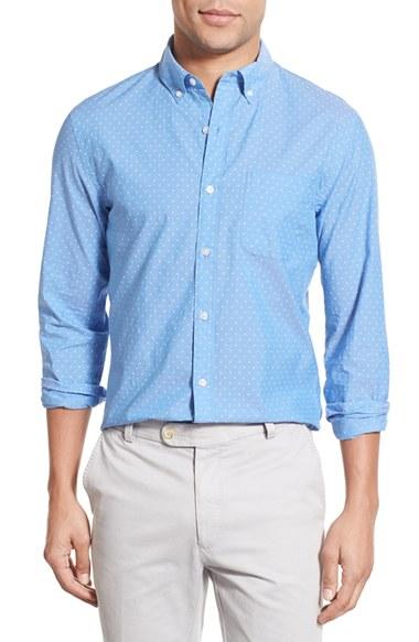 Men's Bonobos 'summer Weight Dot' Slim Fit Sport Shirt