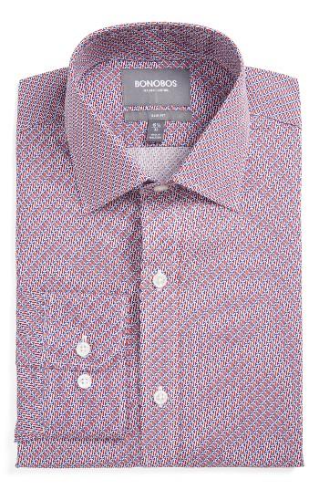 Men's Bonobos Americano Slim Fit Print Dress Shirt