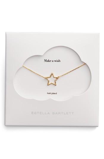 Women's Estella Bartlett Open Star Pendant Necklace