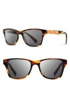 Women's Shwood 'canby' 53mm Sunglasses - Tortoise/ Maple/ Grey