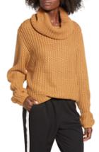 Women's Leith Oversize Turtleneck Sweater - Brown