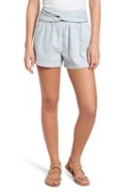 Women's Moon River Knotted Jacquard Shorts - Blue