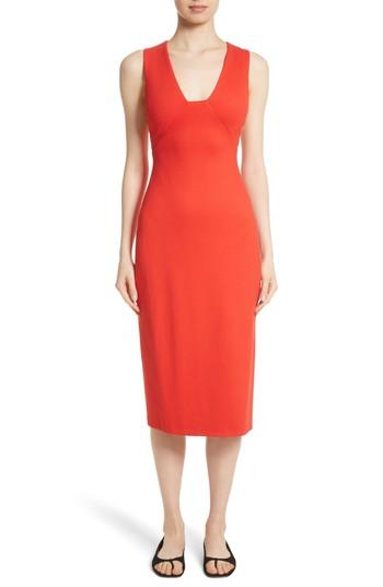 Women's Rosetta Getty Crossback Sheath Dress - Red