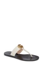 Women's Gucci Marmont T-strap Sandal .5us / 34.5eu - White