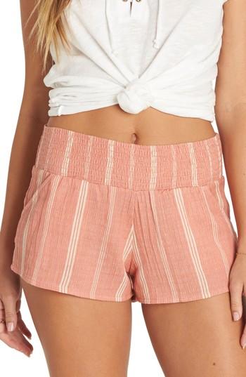 Women's Billabong Waves For Days Beach Shorts - Coral