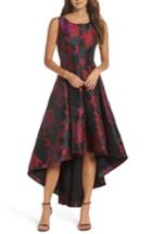 Women's Eliza J Floral Jacquard High/low Gown - Red