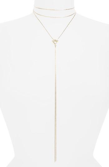 Women's Loren Olivia Geometric Choker/lariat Necklace