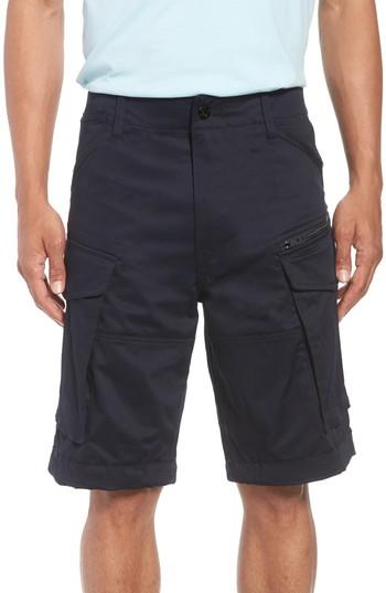 Men's G-star Raw Rovic Zip Loose Shorts - Blue
