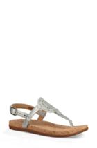 Women's Ugg Ayden Ii T-strap Sandal M - Metallic