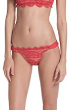 Women's Pilyq Lace Bikini Bottoms - Red