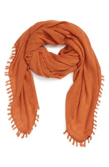 Women's Treasure & Bond Solid Fringed Scarf, Size - Metallic
