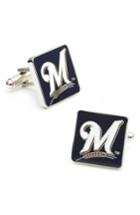 Men's Cufflinks, Inc. Milwaukee Brewers Cuff Links