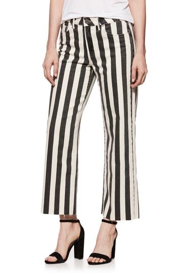Women's Paige Nellie High Waist Culotte Jeans - Black