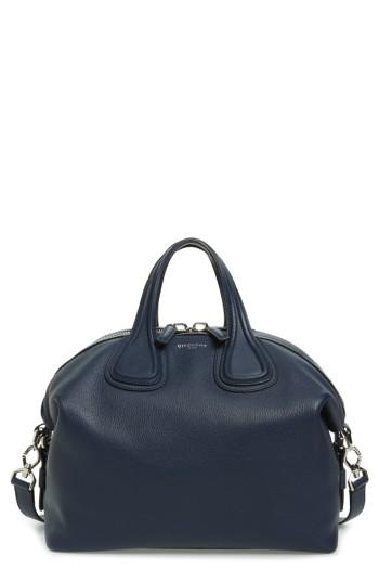 Givenchy 'medium Nightingale' Calfskin Leather Satchel - Blue