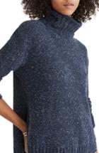 Women's Madewell Flecked Turtleneck Sweater, Size - White