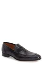 Men's Mezlan 'lipari' Lizard Leather Penny Loafer M - Blue