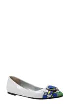 Women's J. Renee Bessee Flat .5 B - White