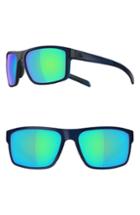 Women's Adidas Whipstart 61mm Mirrored Sunglasses - Mystery Blue Matte/ Blue