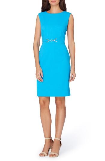 Women's Tahari Pique Knit Sheath Dress