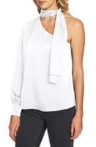 Women's 1.state Tie Neck One-shoulder Top - White