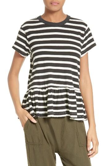 Women's The Great. The Ruffle Stripe Tee