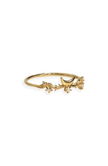 Women's Sofia Zakia Moon Guardian Freshwater Pearl & Diamond Ring