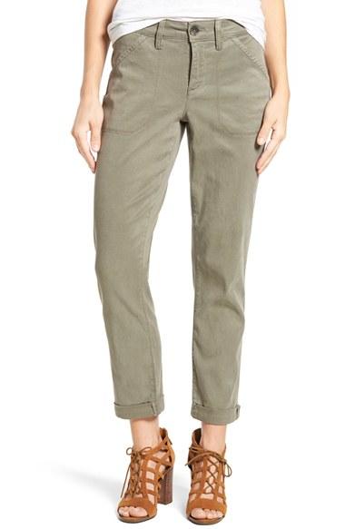 Women's Nydj Reese Relaxed Chino Pants - Brown