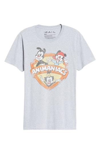 Men's The Rail Animaniacs Graphic T-shirt - Grey