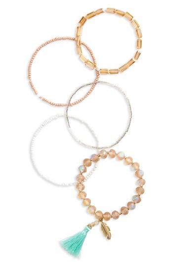 Women's Panacea Set Of 5 Assorted Stretch Bracelets