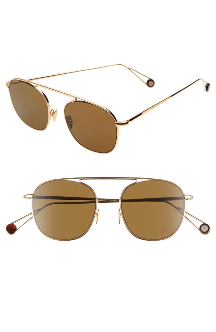 Women's Ahlem D'anvers 49mm Aviator Sunglasses - Yellow Gold