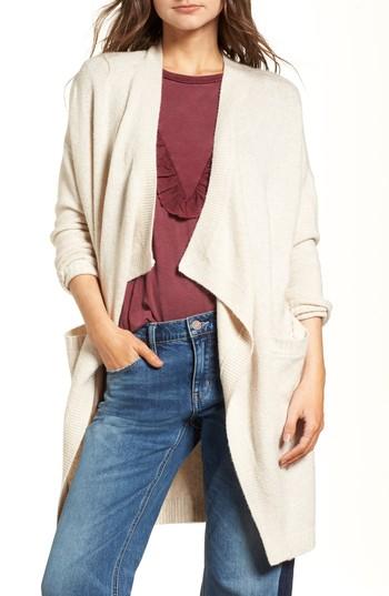 Women's Treasure & Bond Drape Cardigan - Beige