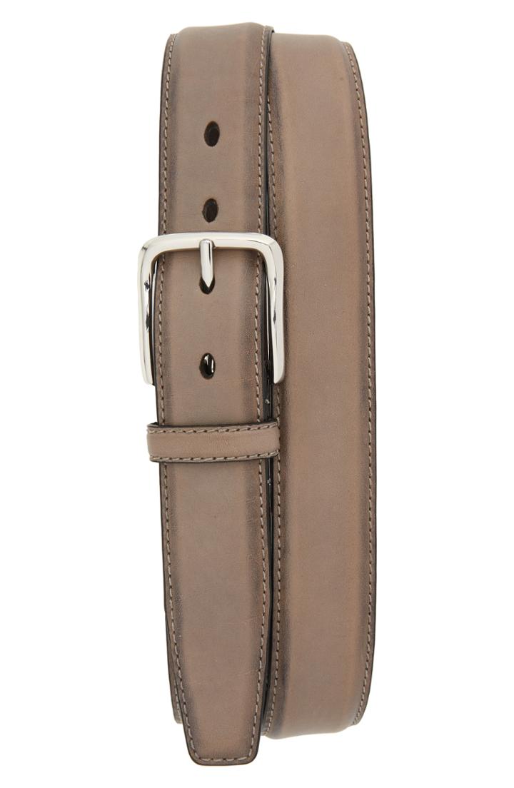 Men's Cole Haan Feather Edge Leather Belt